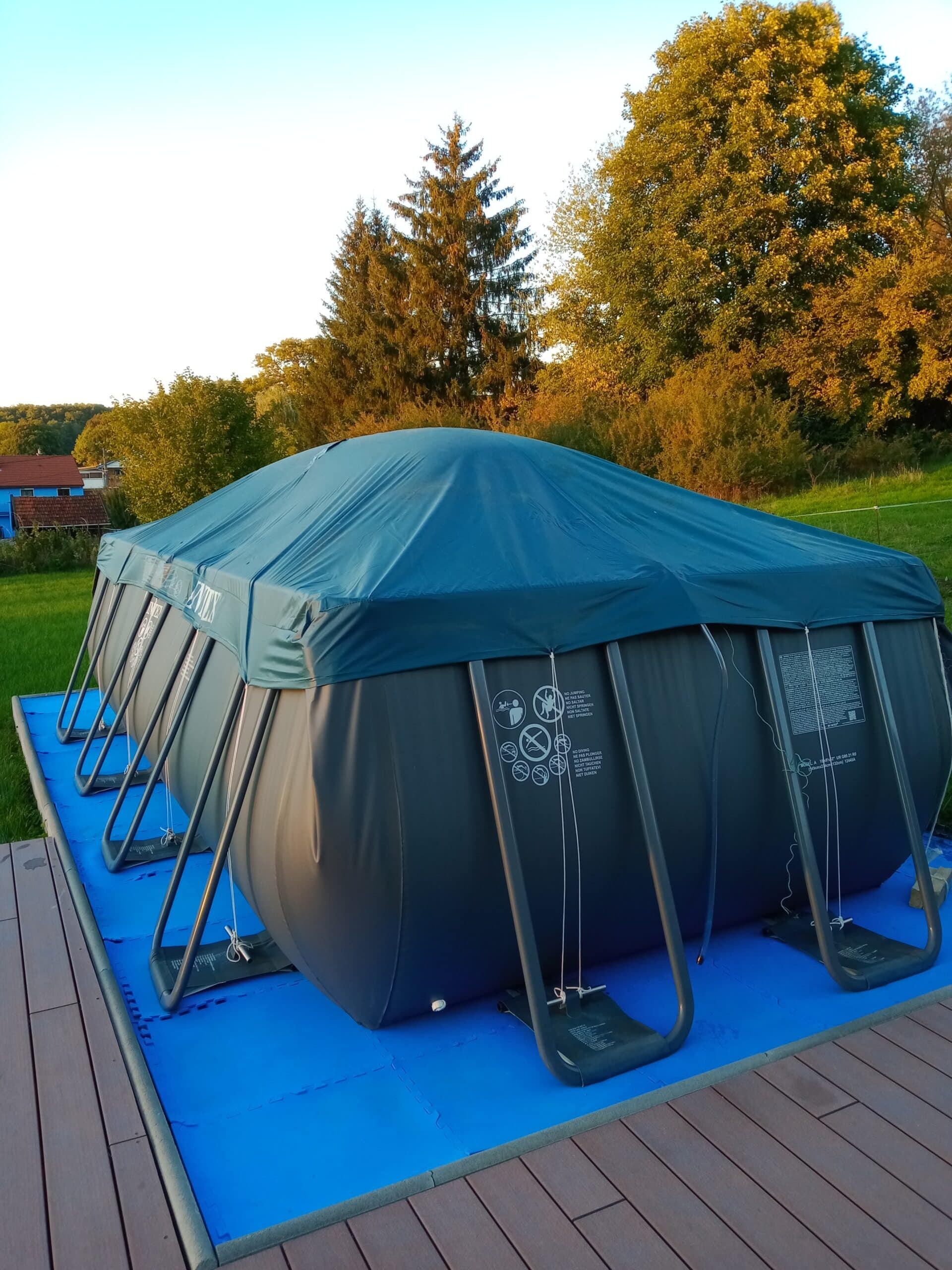 Coussin D'hiver Gonflable Pour Piscine Hors-sol - PVC Résistant Au Froid, Dimensions 200x250x90 Cm, Avec œillets