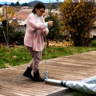 Manivelle pour bâche piscine