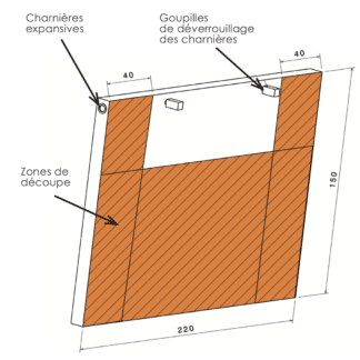 Volet de skimmer adaptable