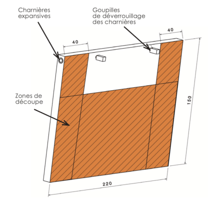 Volet de skimmer adaptable
