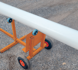 Chariot de transport Abri K'Up + Rouleaux PVC armé